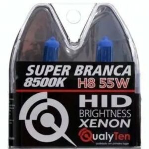 KIT LÂMPADA SUPER BRANCA H8 8500K 35W