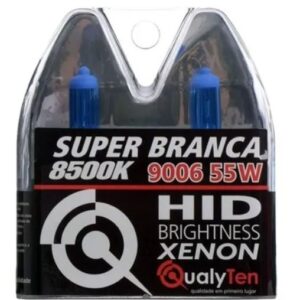 KIT LÂMPADA SUPER BRANCA HB4 9006 8500K